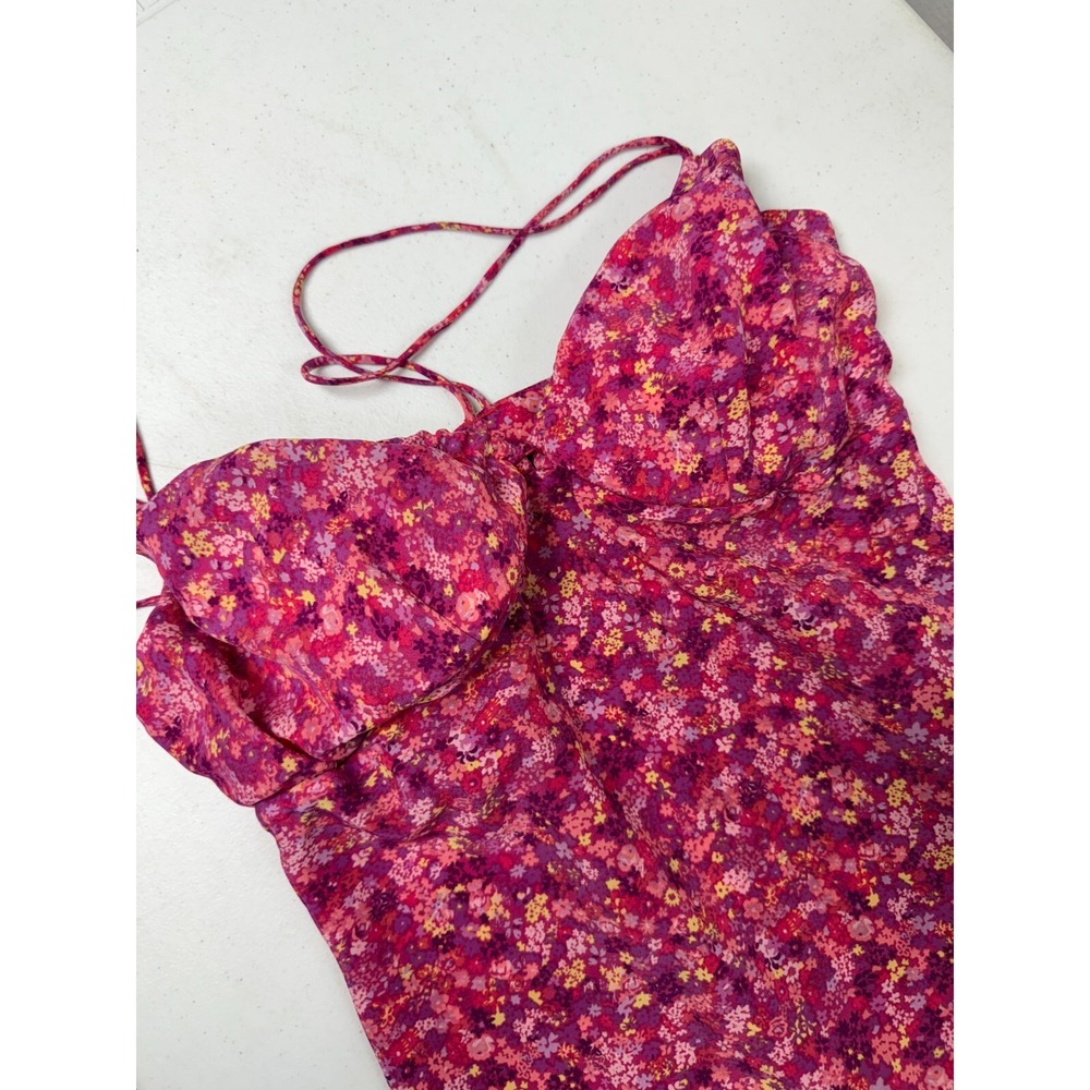 VTG Express Y2K Babydoll Slip Dress Sz 11/12 M Floral Romantic Cottagecore